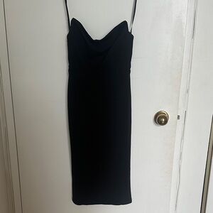 Elegant Black Spaghetti Strap Dress